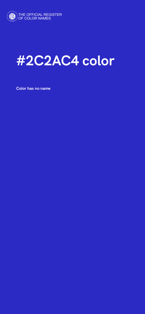 #2C2AC4 color image