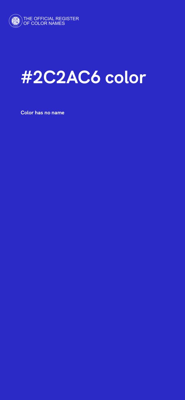 #2C2AC6 color image
