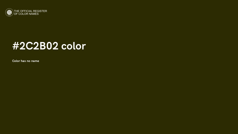 #2C2B02 color image