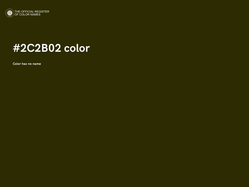 #2C2B02 color image