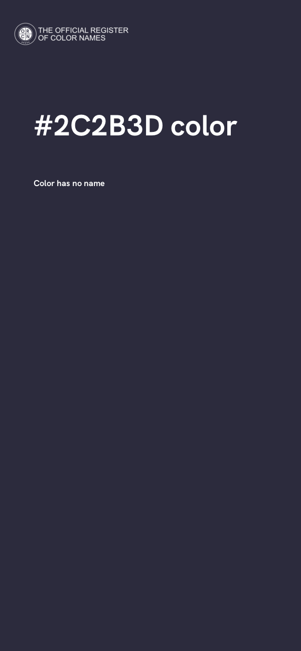 #2C2B3D color image