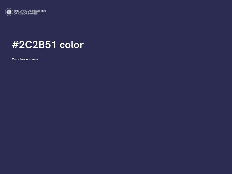 #2C2B51 color image
