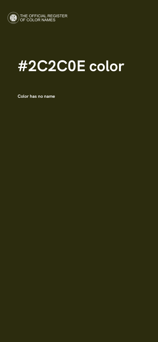 #2C2C0E color image