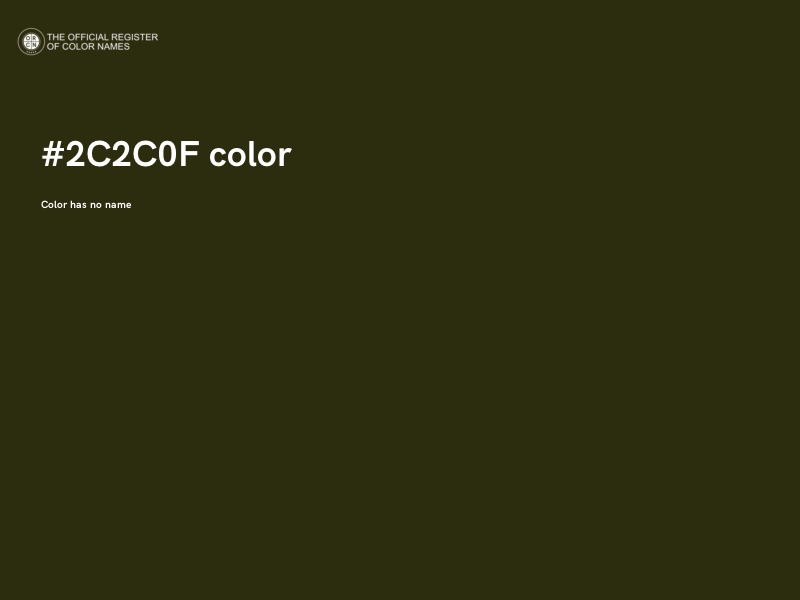 #2C2C0F color image
