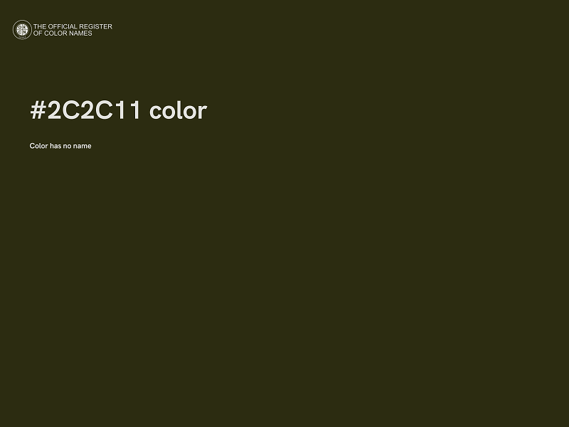 #2C2C11 color image