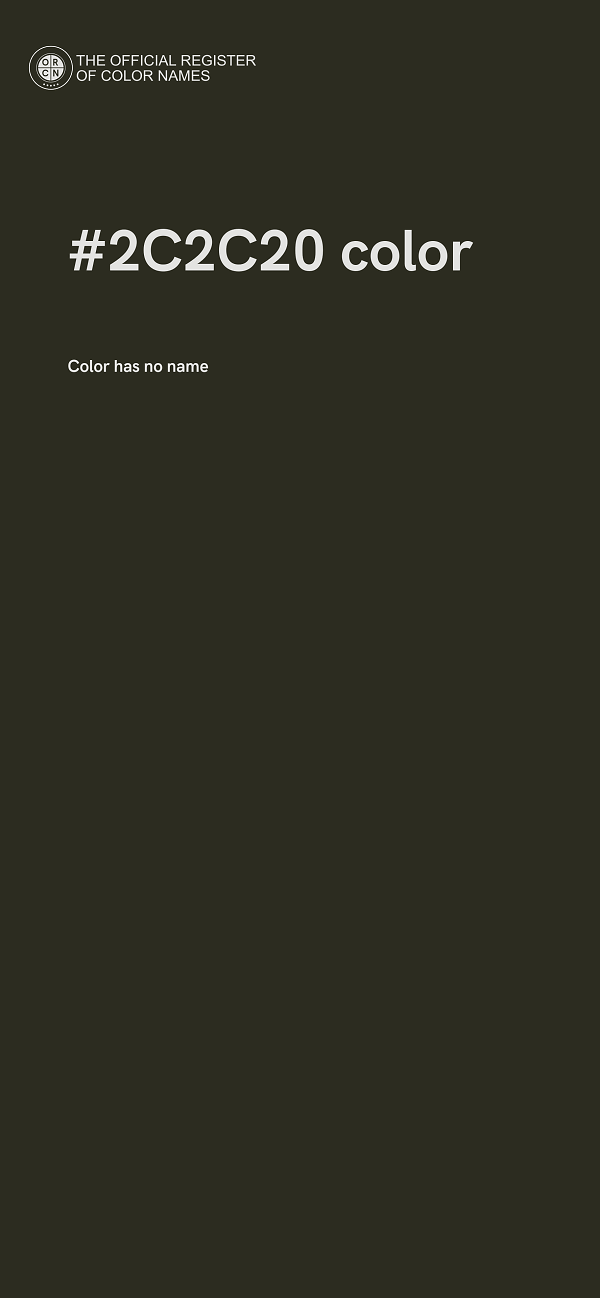 #2C2C20 color image