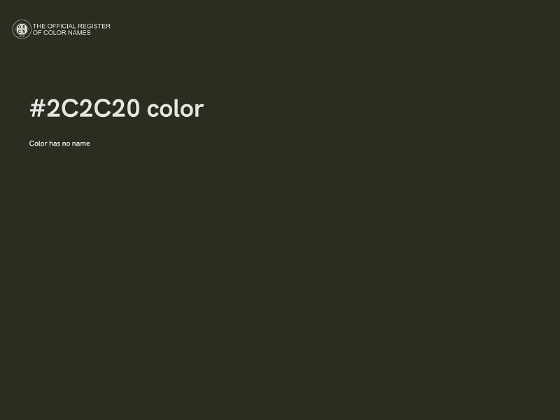 #2C2C20 color image