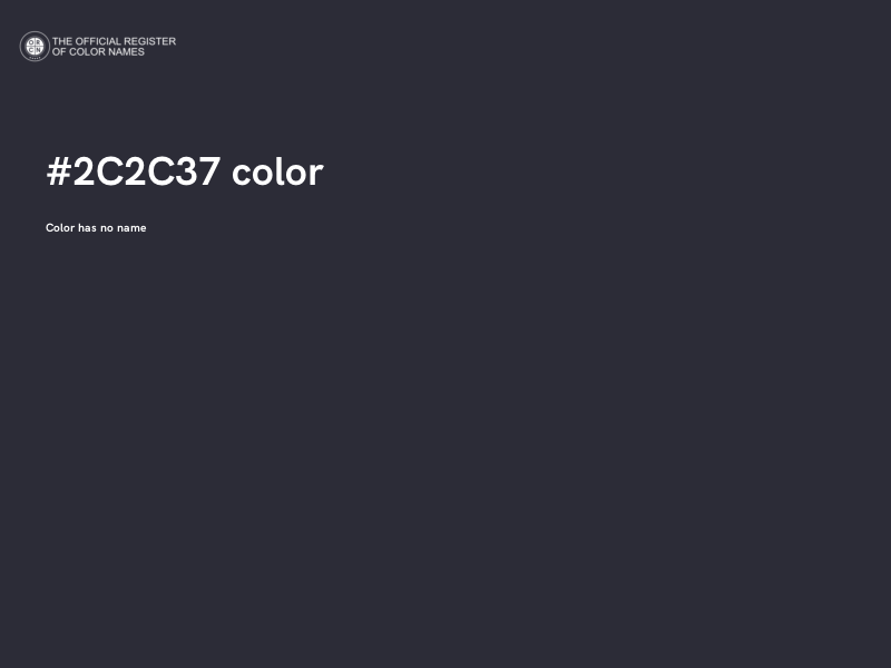 #2C2C37 color image
