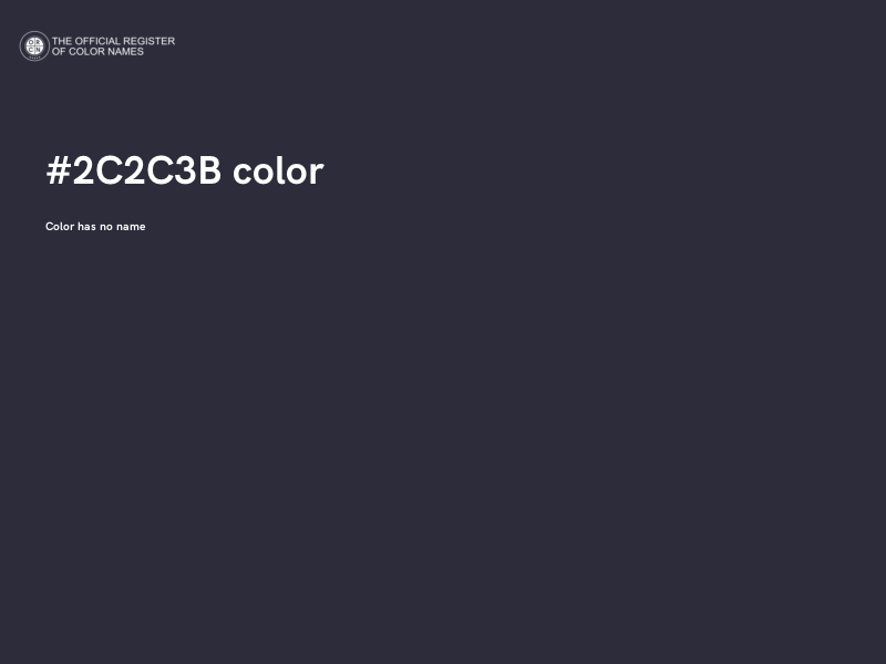 #2C2C3B color image