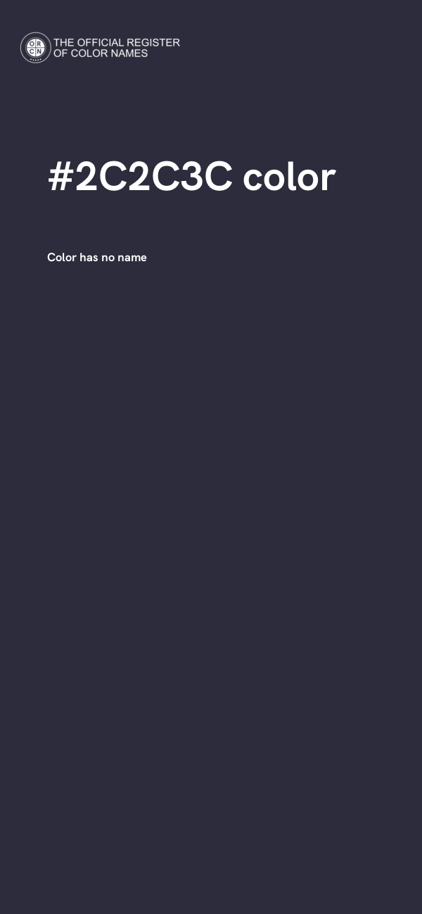 #2C2C3C color image