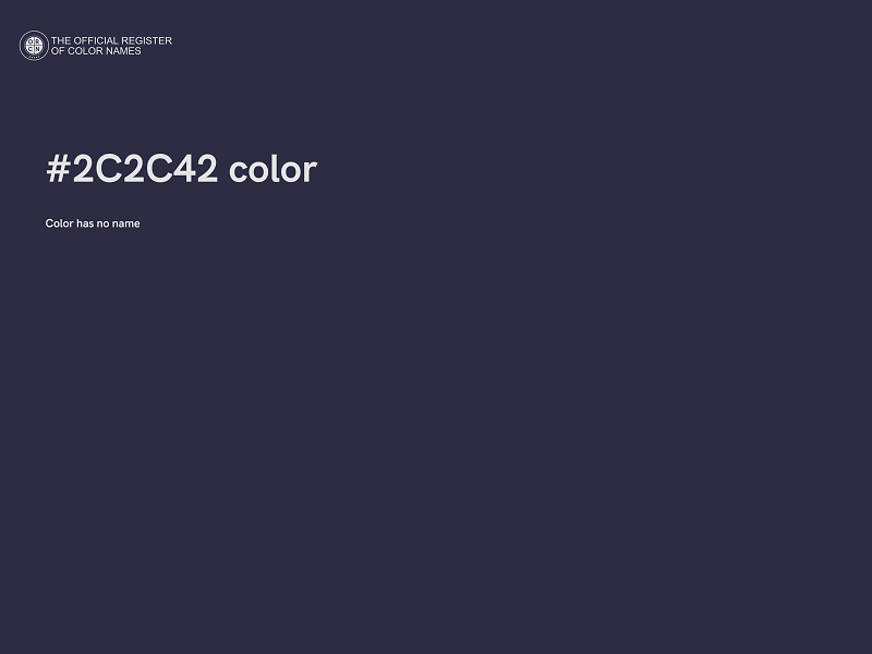 #2C2C42 color image