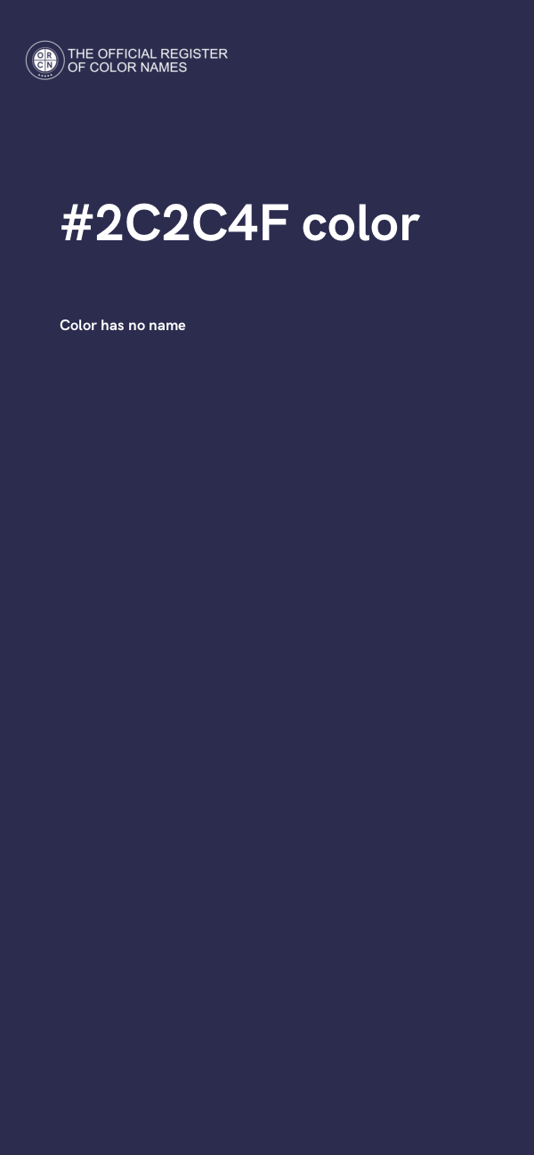 #2C2C4F color image