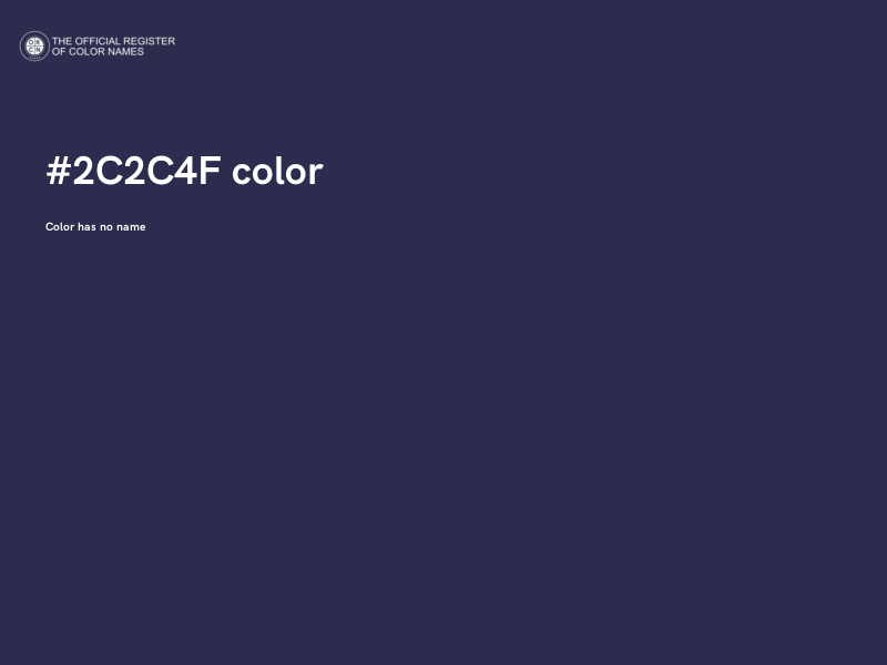 #2C2C4F color image