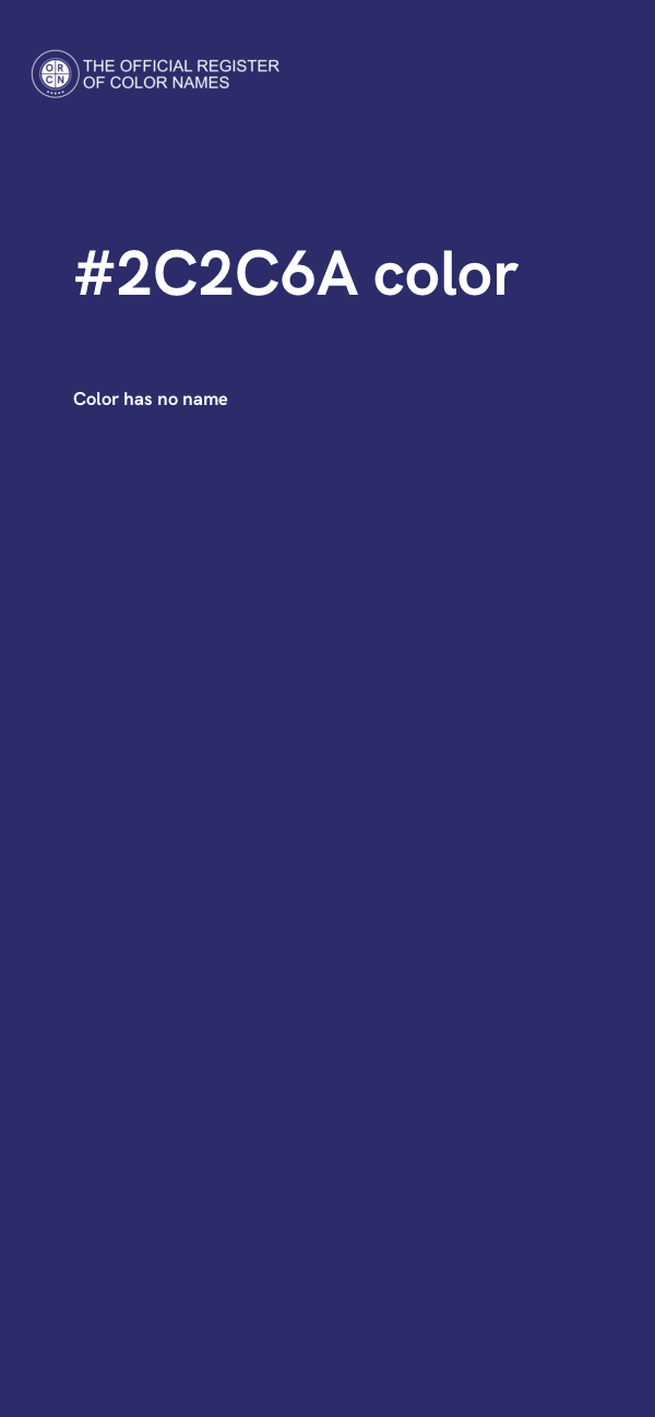 #2C2C6A color image