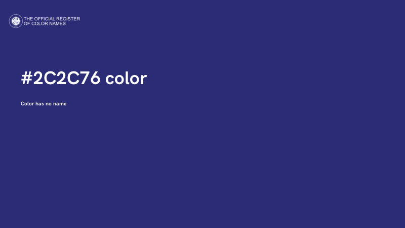#2C2C76 color image