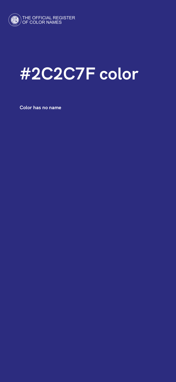 #2C2C7F color image