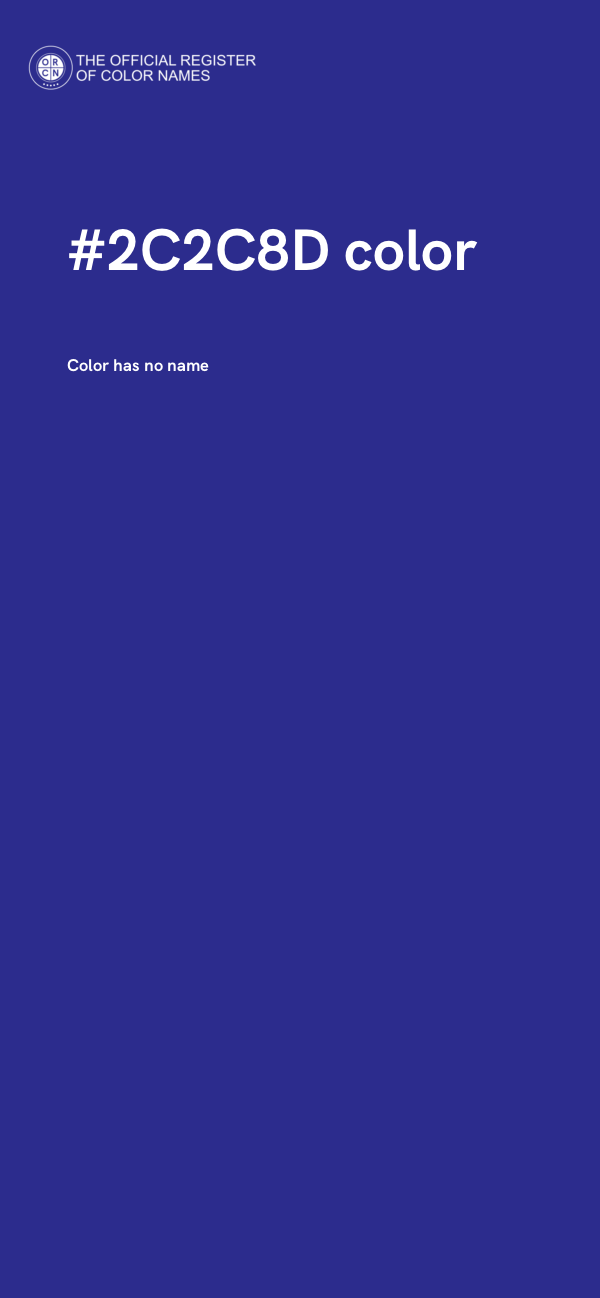 #2C2C8D color image