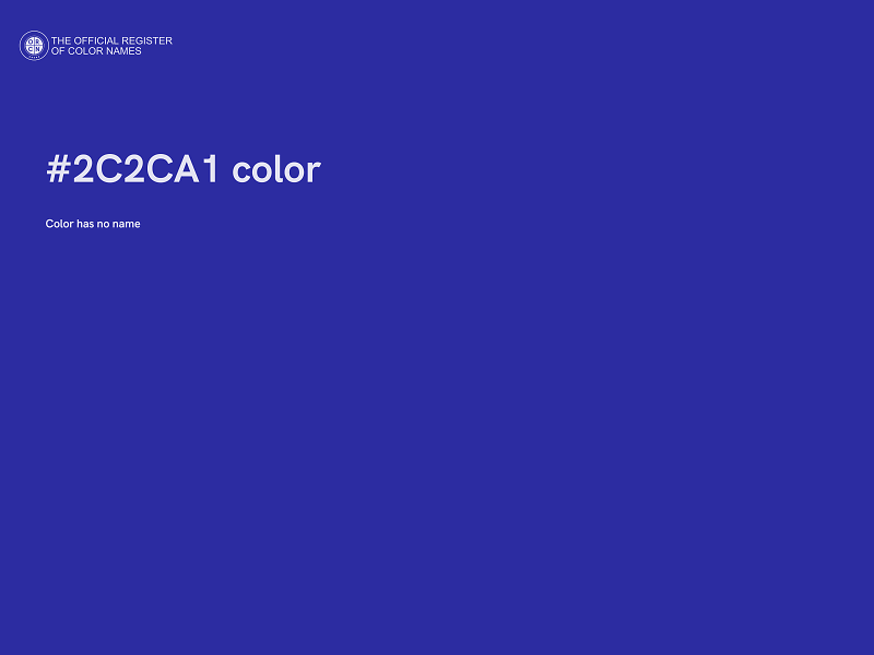 #2C2CA1 color image