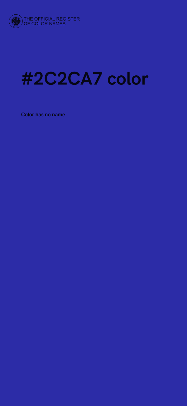#2C2CA7 color image