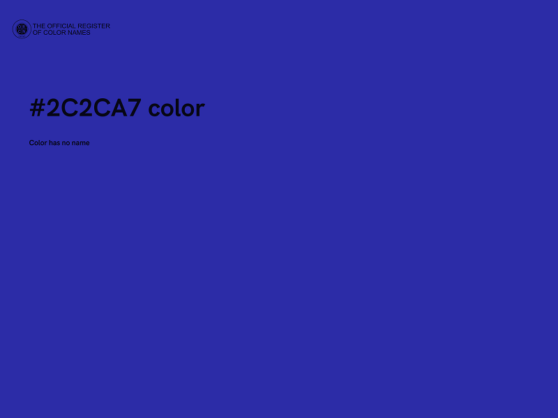 #2C2CA7 color image