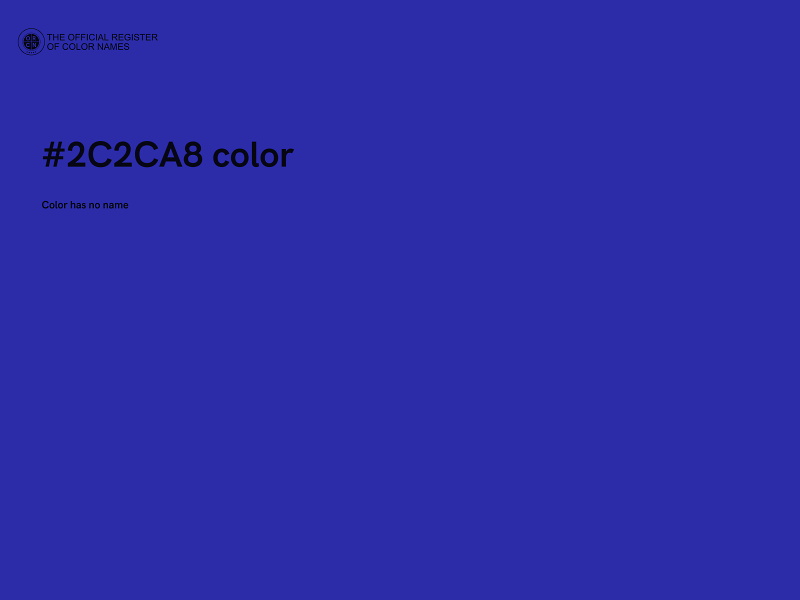 #2C2CA8 color image