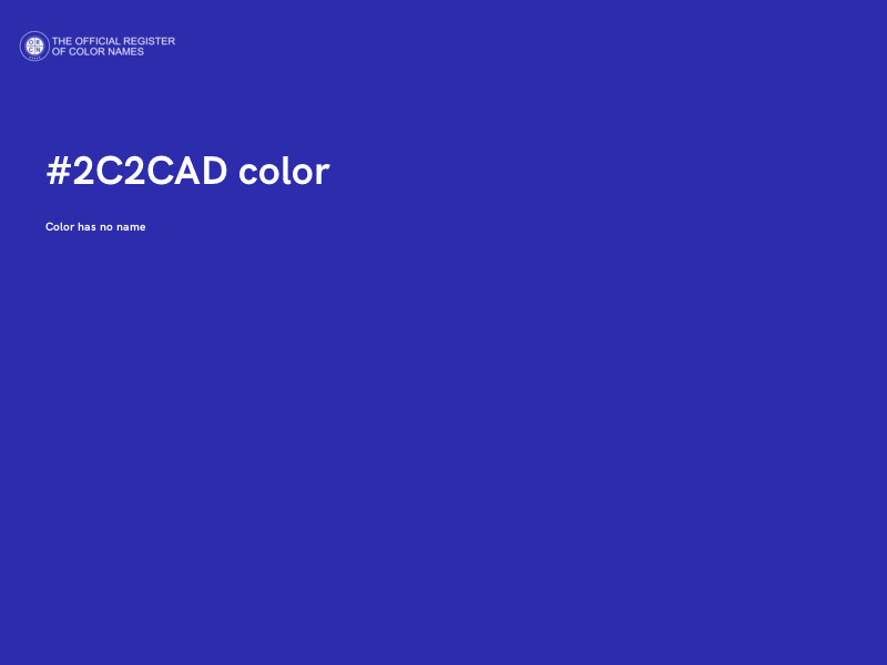 #2C2CAD color image