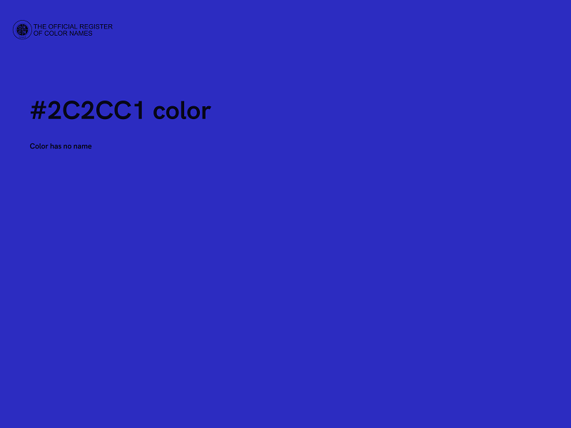 #2C2CC1 color image