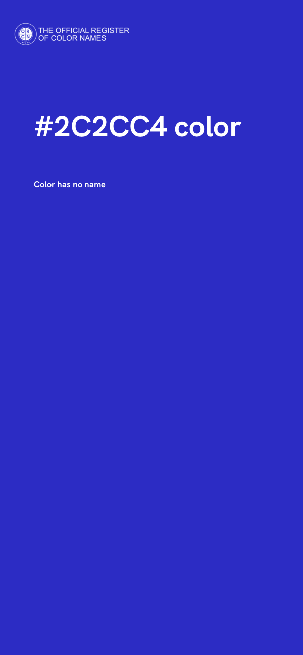 #2C2CC4 color image