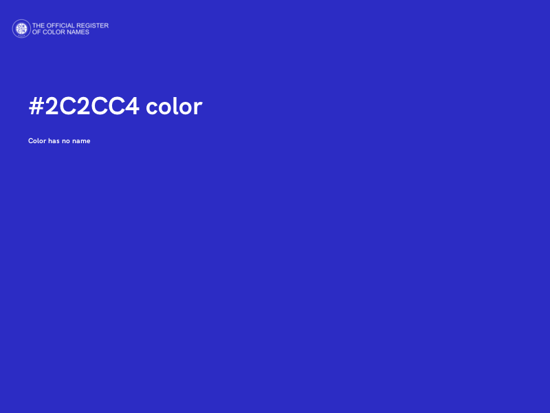 #2C2CC4 color image