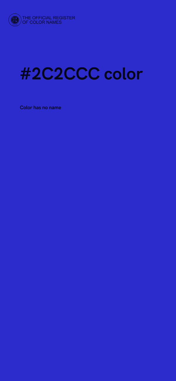 #2C2CCC color image
