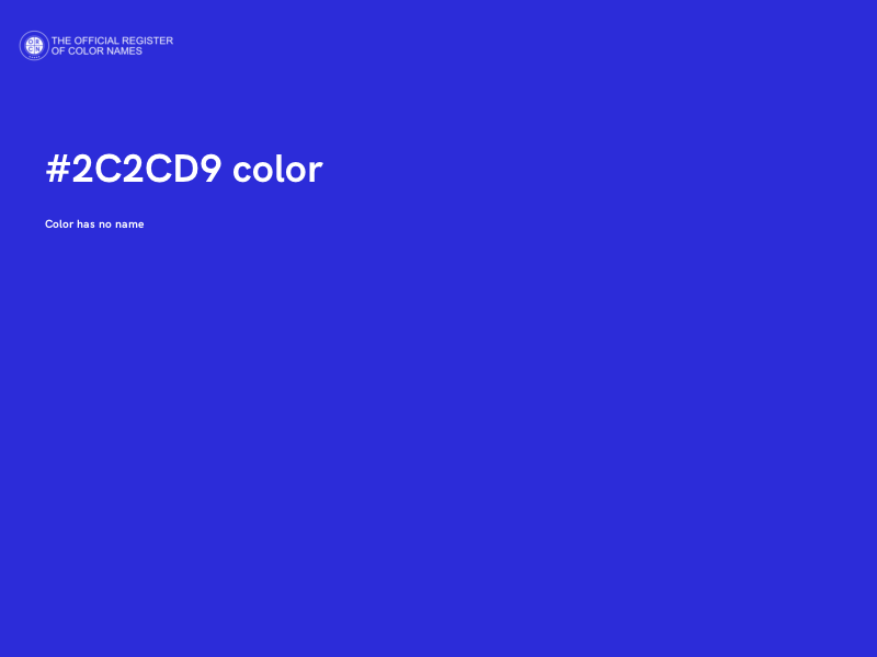 #2C2CD9 color image