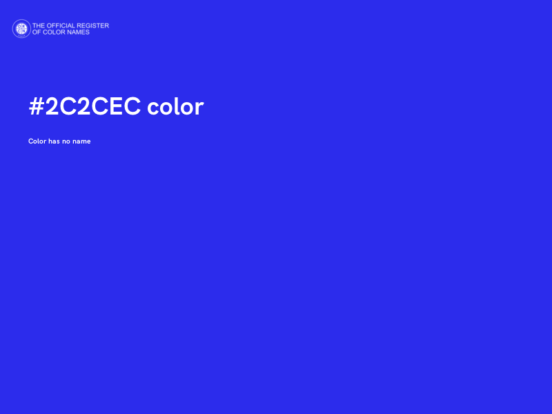 #2C2CEC color image