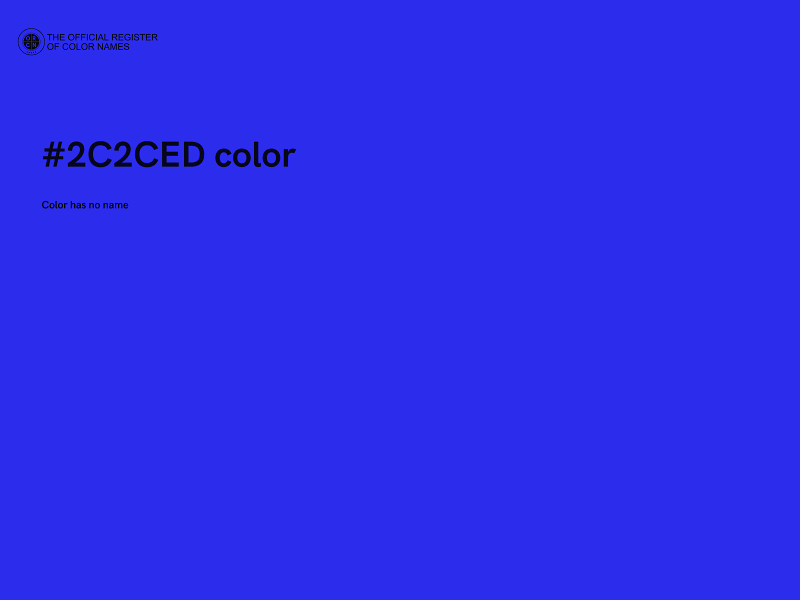 #2C2CED color image