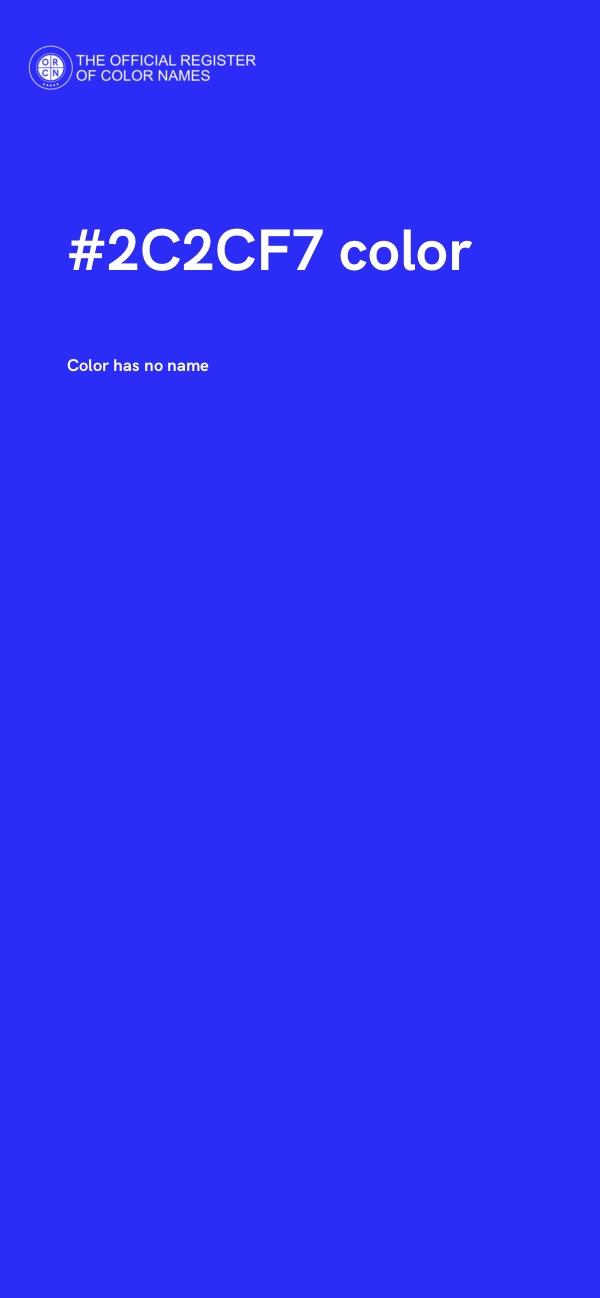 #2C2CF7 color image