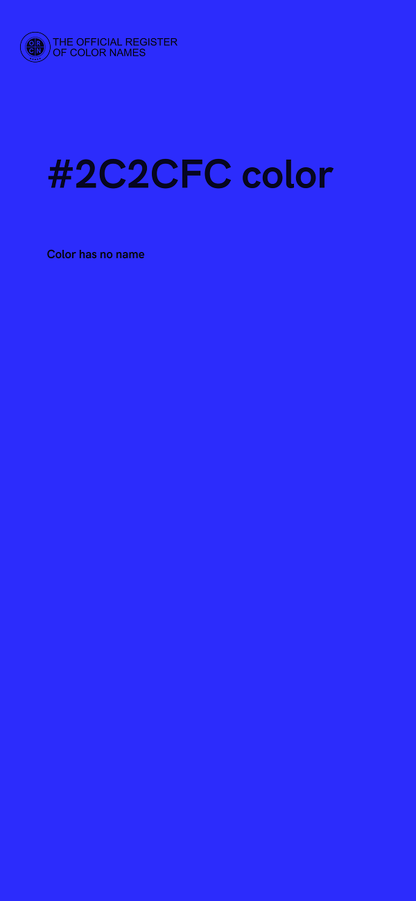 #2C2CFC color image