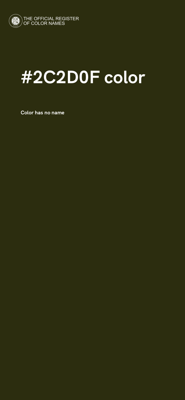 #2C2D0F color image