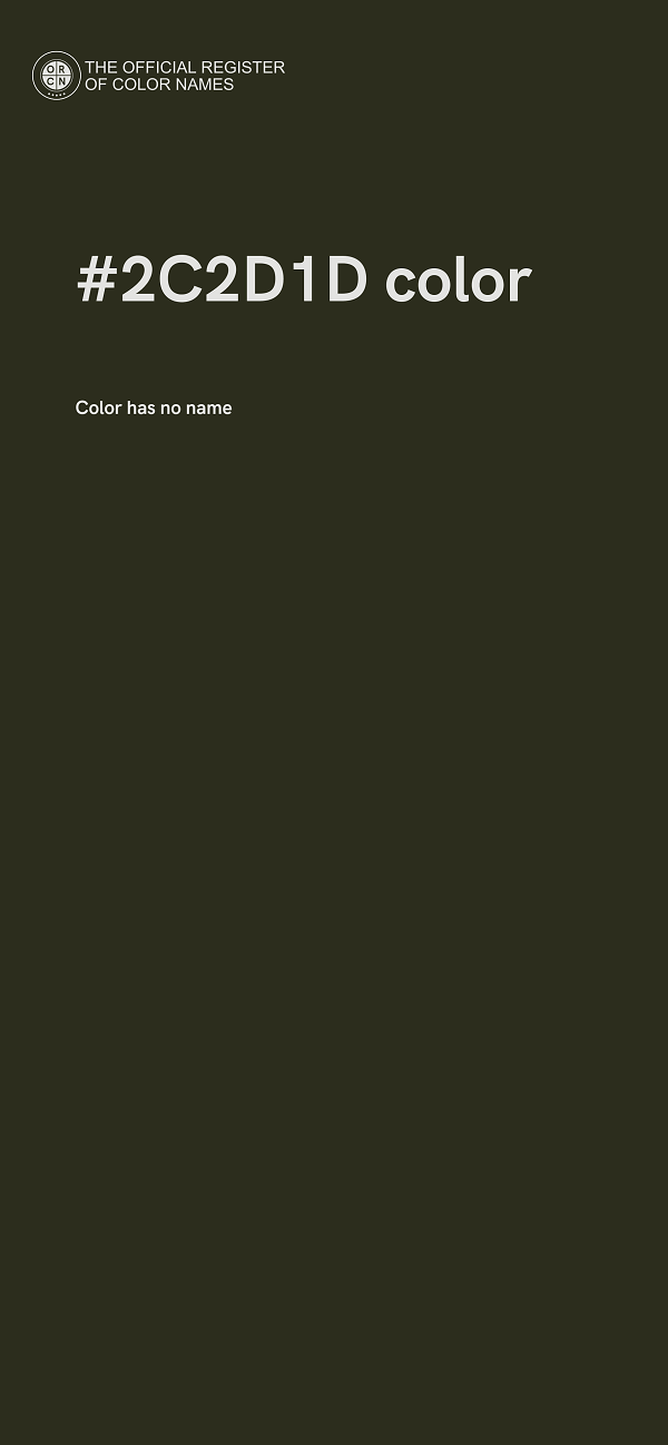 #2C2D1D color image