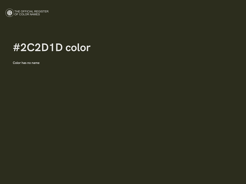 #2C2D1D color image