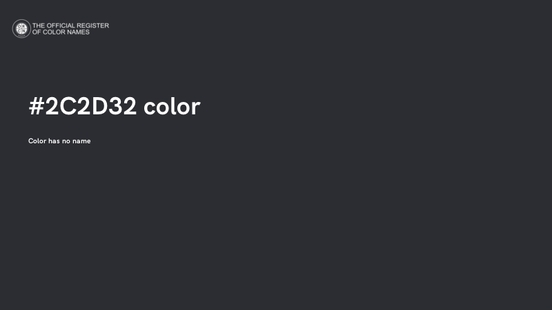 #2C2D32 color image