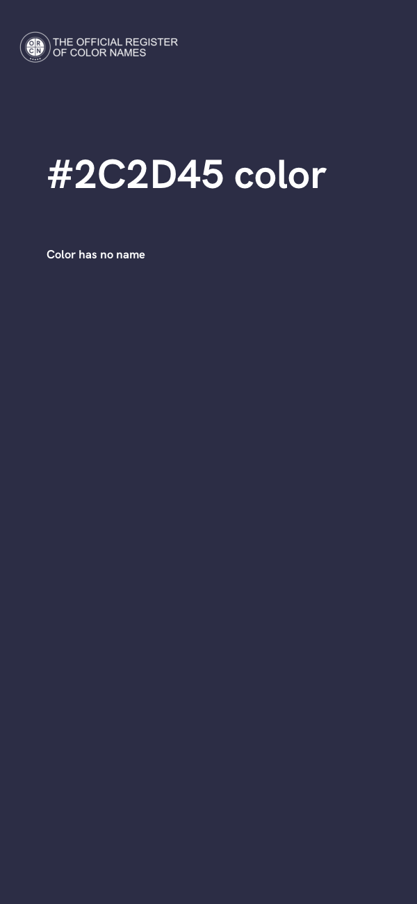 #2C2D45 color image