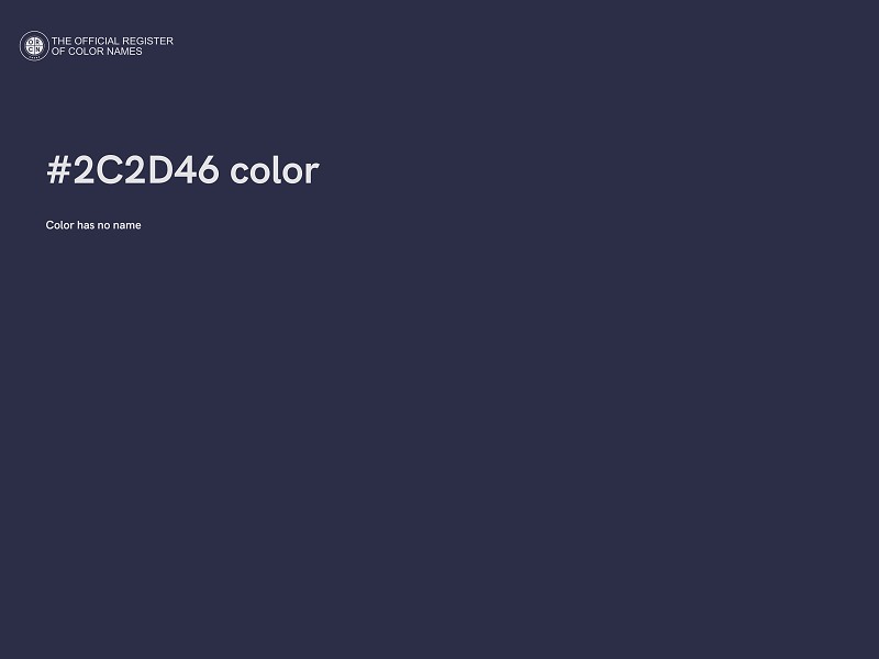 #2C2D46 color image