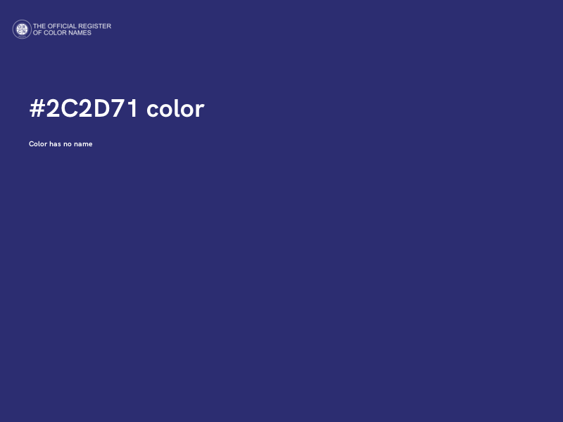 #2C2D71 color image