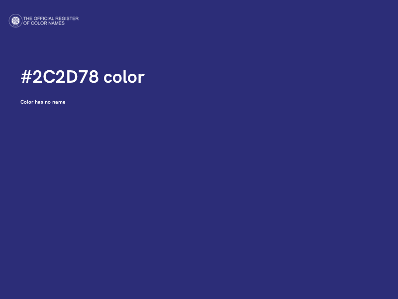 #2C2D78 color image