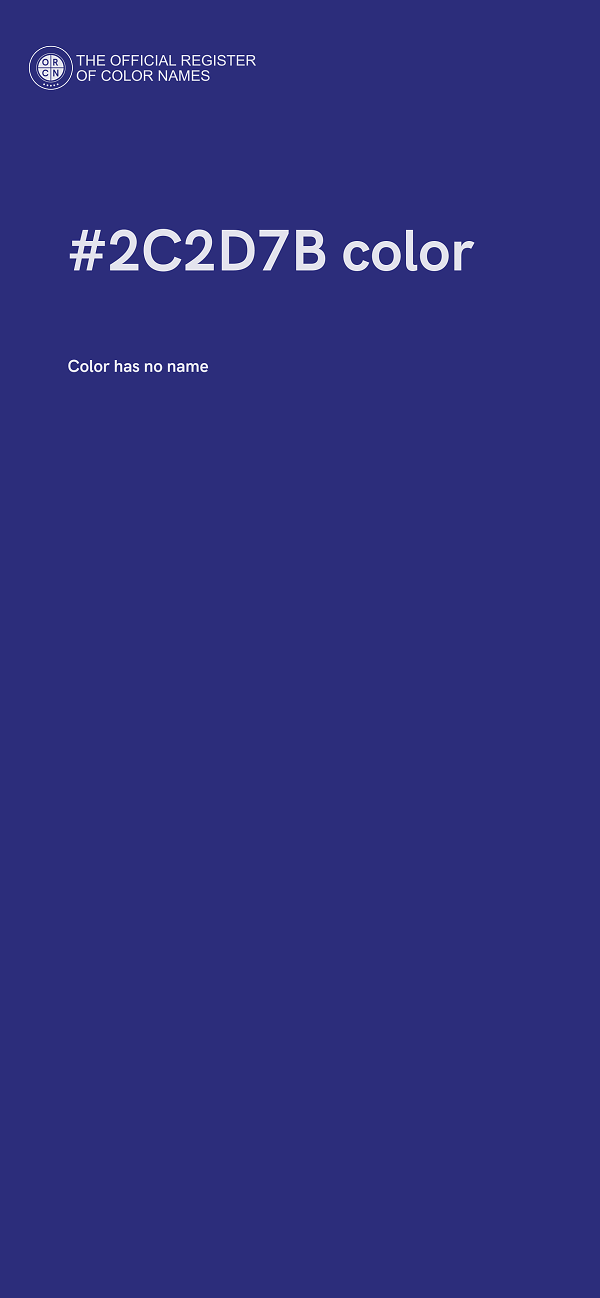 #2C2D7B color image