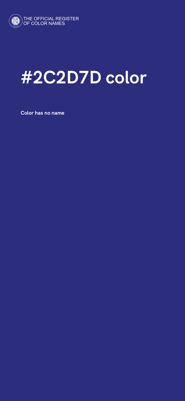 #2C2D7D color image