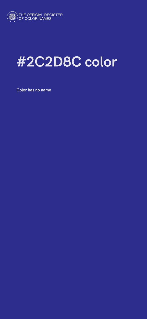 #2C2D8C color image