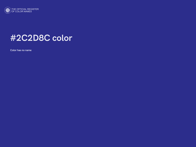 #2C2D8C color image