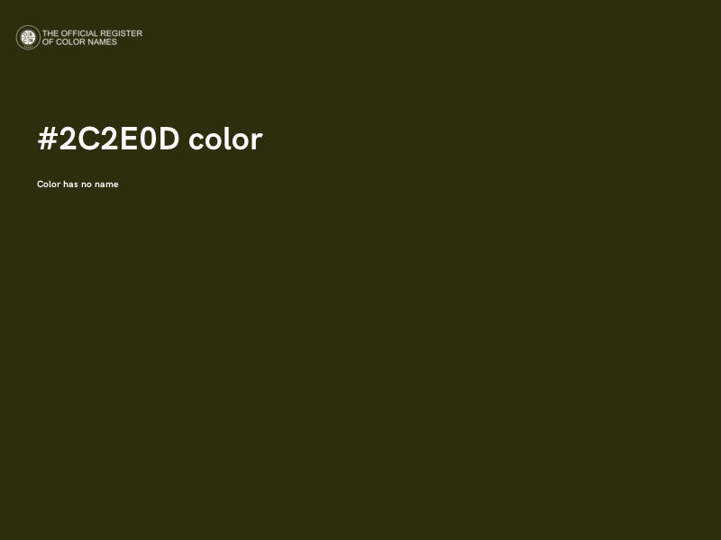 #2C2E0D color image