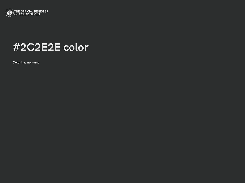 #2C2E2E color image