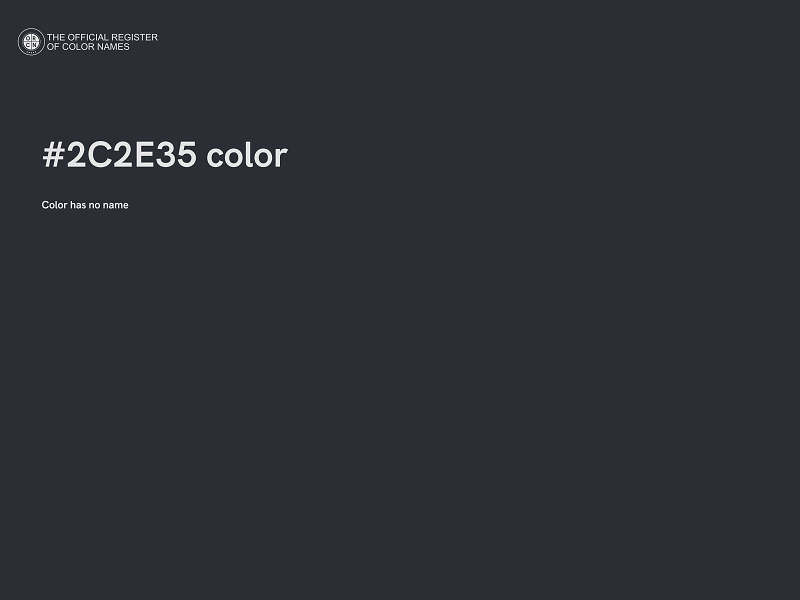 #2C2E35 color image